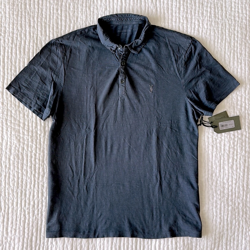 ALLSAINTS Nights Soul Short Sleeve Polo Size XXL
